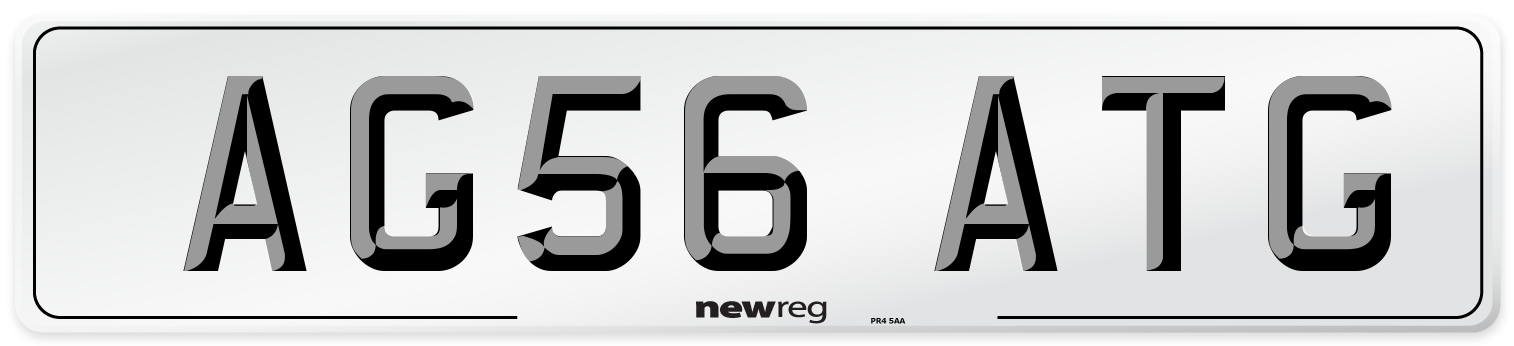 AG56 ATG Number Plate from New Reg